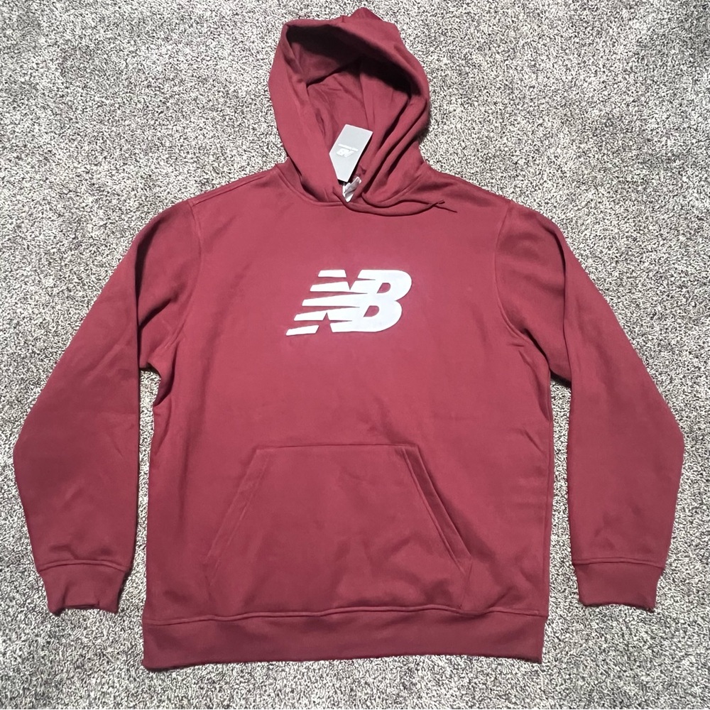 New Balance Men's XL Maroon Hooded Sweatshirt